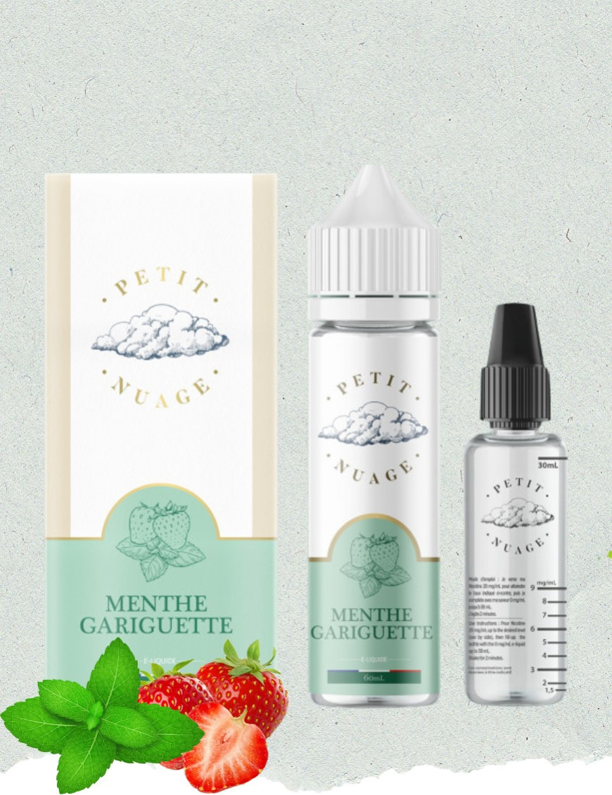 Menthe Gariguette 60ml - Petit Nuage