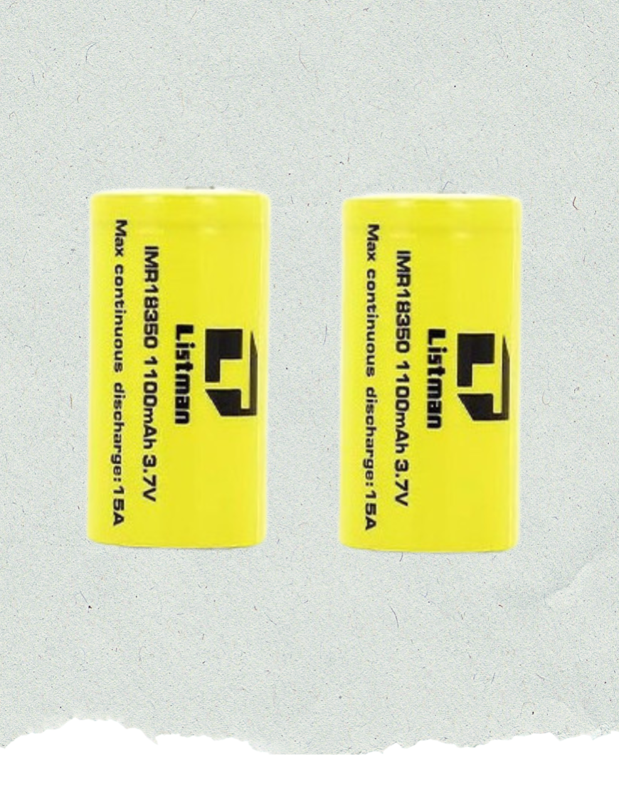 Accu18350 1100MAH 9A /2PCS