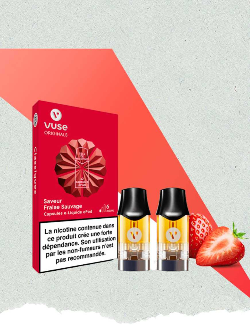 Capsule E-pod - Fraise Sauvage-Vuze