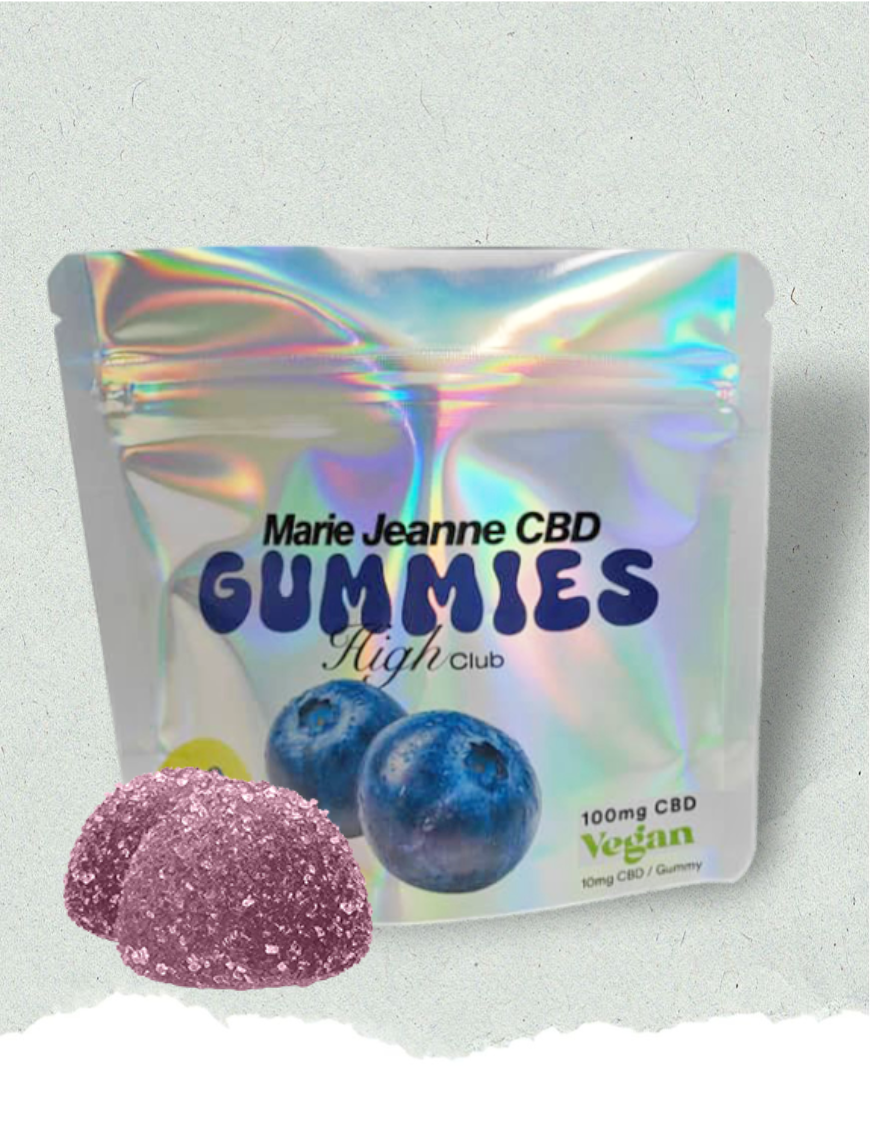 Gummies CBD 100mg Myrtille - 10 x 10mg