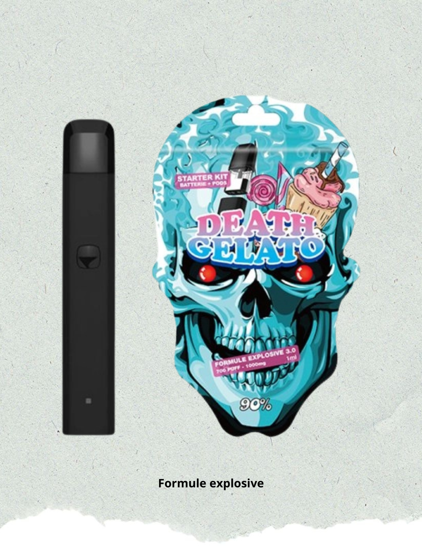 700 Puff Death Gelato Muscimole + MCP-N - Skull Vape