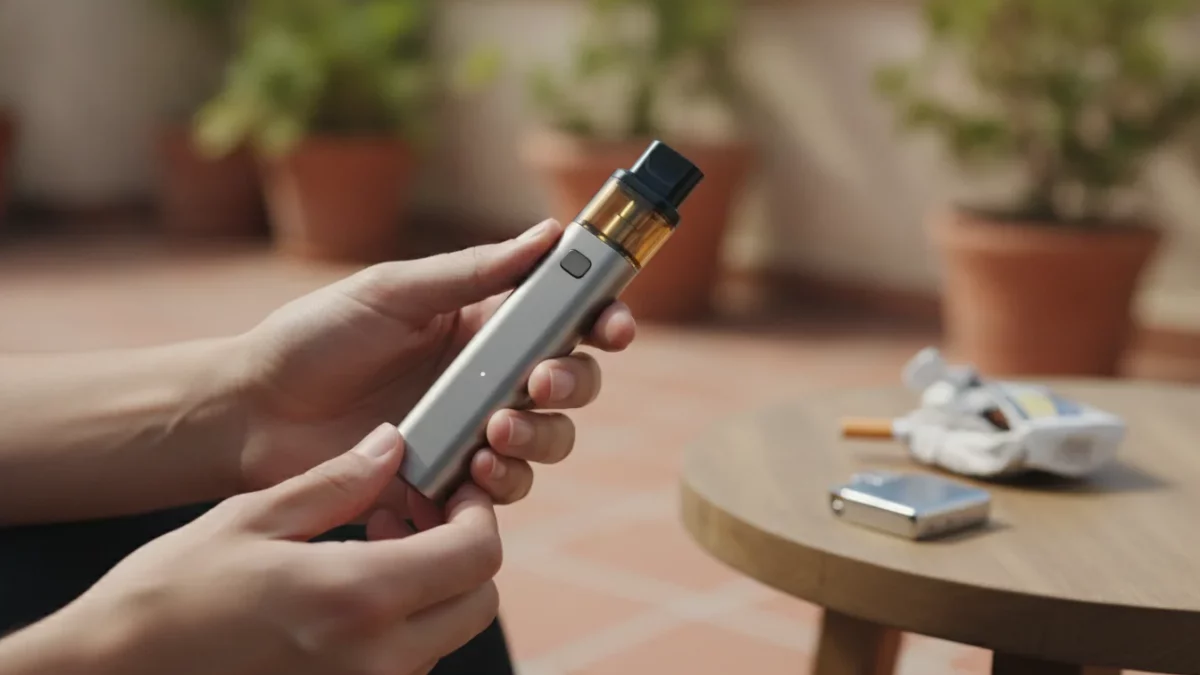 Cigarette électronique pour fumeur de tabac blond - illustration principale - Green and Vape