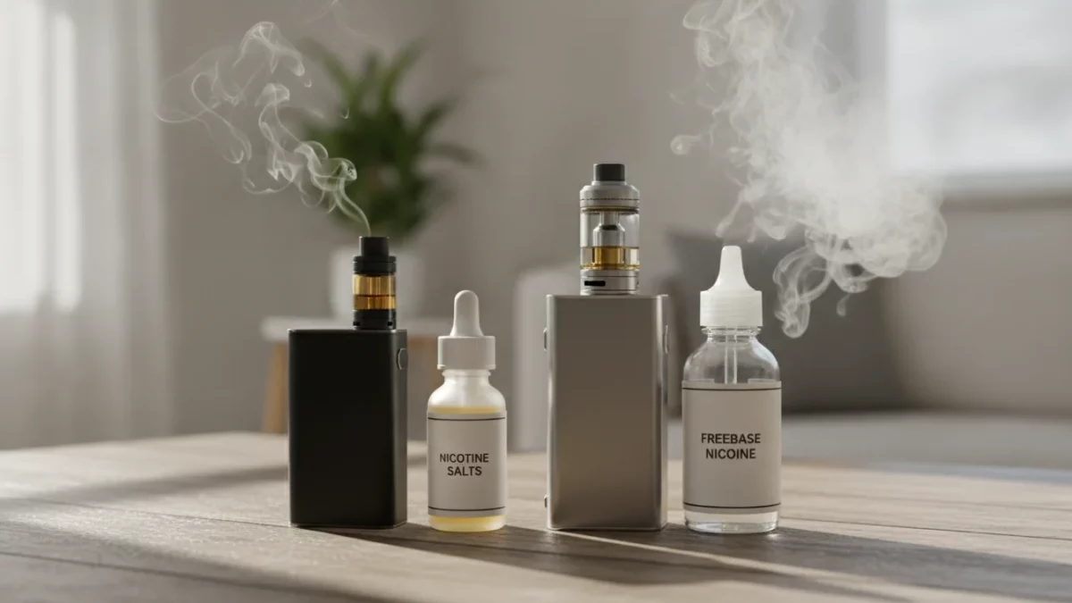 Sel de nicotine vs freebase : quelle différence ? - illustration principale - Green and Vape