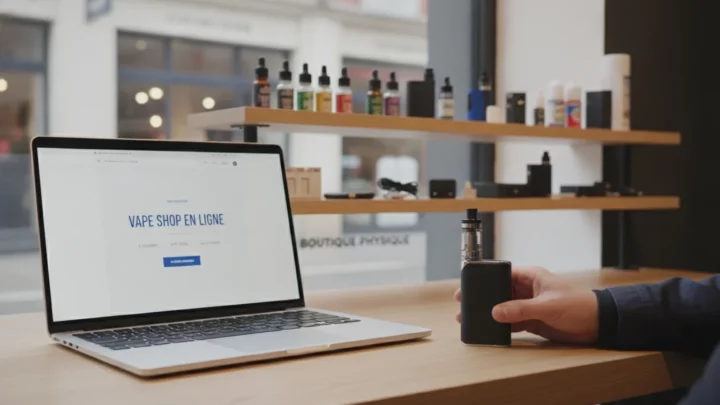 Vape shop en ligne vs boutique physique : avantages et inconvénients - illustration principale - Green and Vape